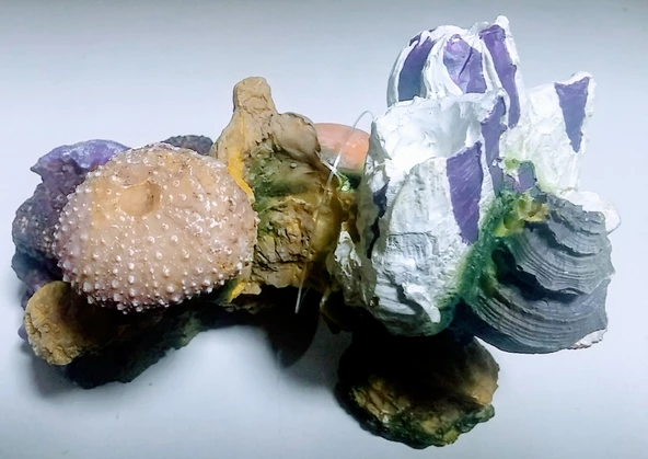 Akvaryum Dekoru Renkli Mercan 13.5x7x9.5 cm
