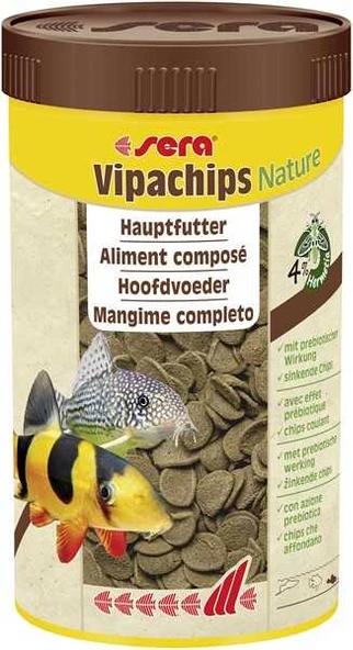 Sera Vipachips Tablet 100 ml 37 gr Skt: 11/2027 Orjinal kutusunda Vatoz ve Çöpçü Balığı Yemi ürün görseli