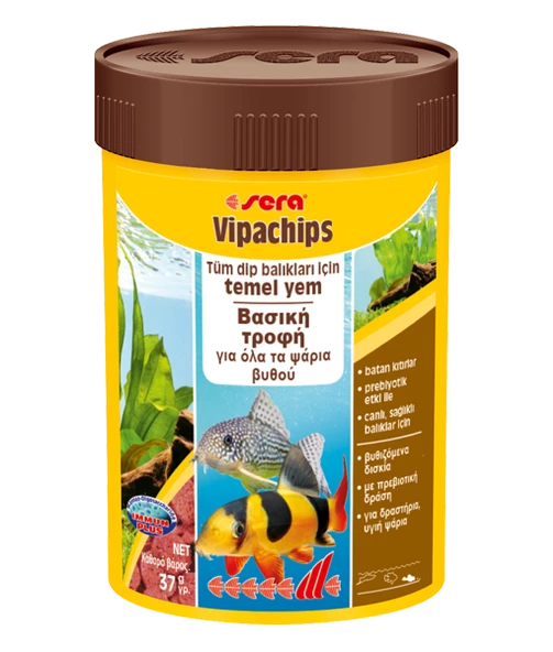 Sera Vipachips Tablet 100 ml 37 gr Skt: 11/2027 Orjinal kutusunda Vatoz ve Çöpçü Balığı Yemi - Resim 2