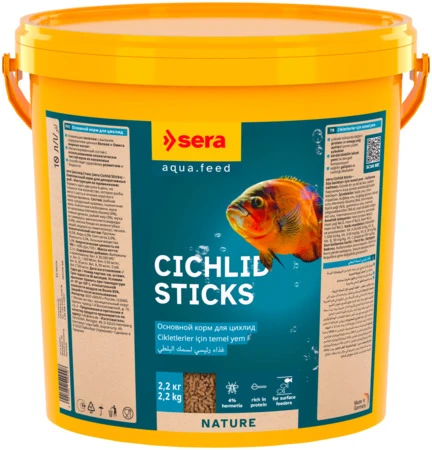 Sera Cichlid Sticks 250 gr (Açık) Balık Yemi Kilitli Poşette Gönderilir  Skt : 10/2027 ürün görseli 1