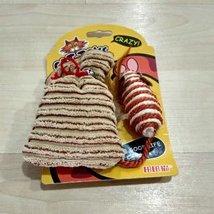 Crazy Kedi Oyuncağı Fare ve Bez Torba