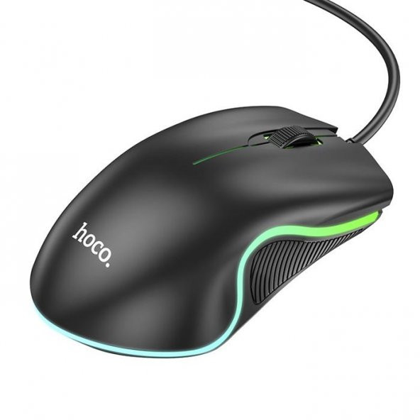 HOCO GM19 RGB LED Işıklı Gamer Oyuncu Kablolu Optik Mouse - 4