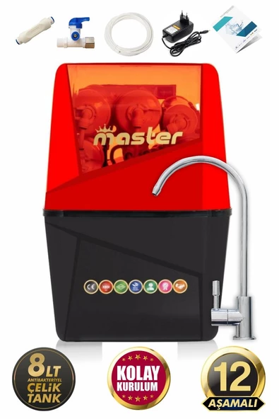 Master 12 Aşamalı Pompalı Alkali Su Arıtma Cihazı