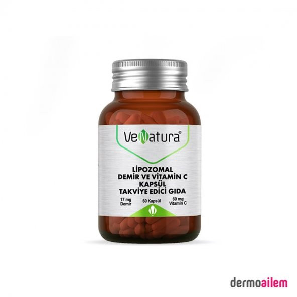 VeNatura Lipozomal Demir ve Vitamin C 60 Kapsül