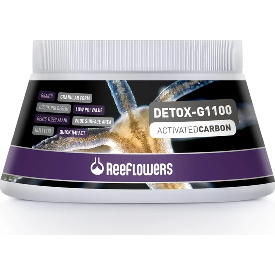Reeflowers Detox-G1100 Activated Carbon 350 gr 500 ml Skt: 7/2030 ürün görseli