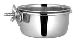 Vidalı Askılı 30 OZ Çelik Yem Kabı 14,5 cm Çapında ürün görseli 1