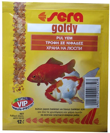 Sera Goldy Nature 12 gr. Japon Balığı Yemi  Orjinal Kutusunda Zarf Skt:09/2026