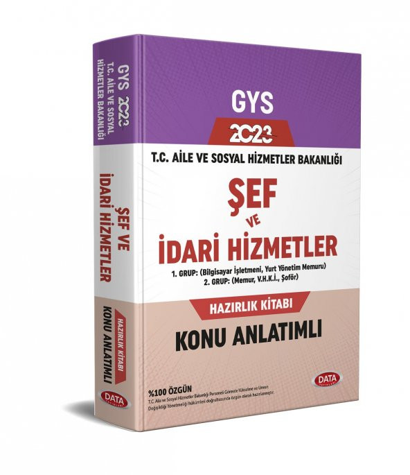 2023 Data GYS T.C. Aile ve Sosyal Hizmetler Bakanlığı GYS Şef ve İdari Hizmetler Konu Anlatımlı - Resim 2