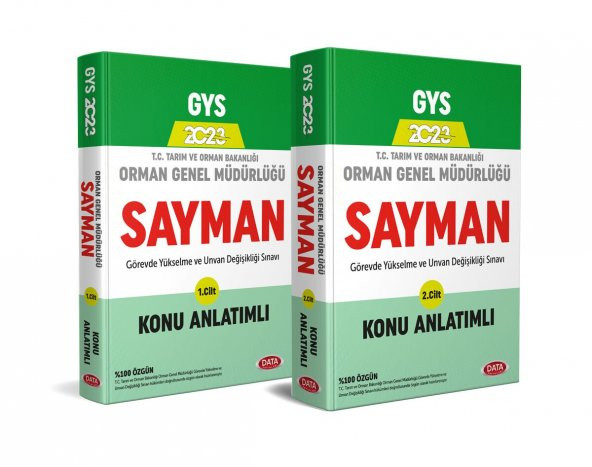 2023 Data GYS Orman Genel Müdürlüğü Sayman Konu Anlatımlı 1-2 - 3
