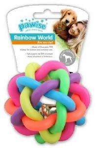 Pawise Rainbow World Örgü Top 10.5cm Köpek Oyuncak ürün görseli