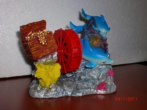 Xiangfo AKVARYUM DEKORU DEĞİRMEN 13x6x12 cm - 2