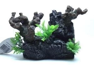 Akvaryum DEKOR AĞAÇ GÖVDESİ BİTKİLİ 23x9x15 cm - 2