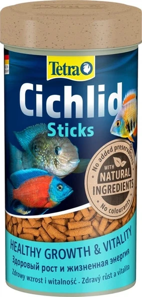 Tetra Cichlid Sticks 250 ml 75 gr Skt:06/2028 Orjinal Kutusunda ürün görseli 1