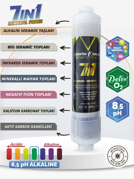 Piksel Aqua 12 Aşamalı Pompalı Alkali Mineralli Açık Kasa Su Arıtma Cihazı - 6