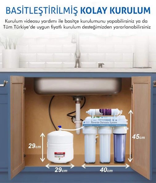 Piksel Aqua 12 Aşamalı Pompalı Jacobi Memb. Açık Kasa Su Arıtma Cihazı - 2