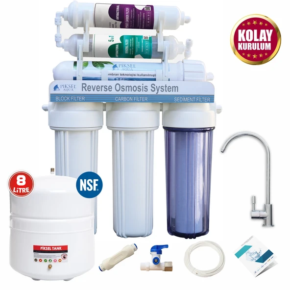 Piksel Aqua 12 Aşamalı Açık Kasa Su Arıtma Cihazı