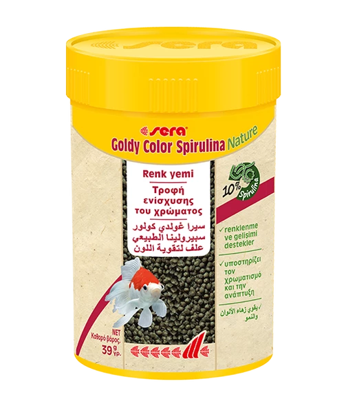Sera Goldy Color Spirulina Nature 100 ml Skt:11/2027    Orjinal Kutusunda