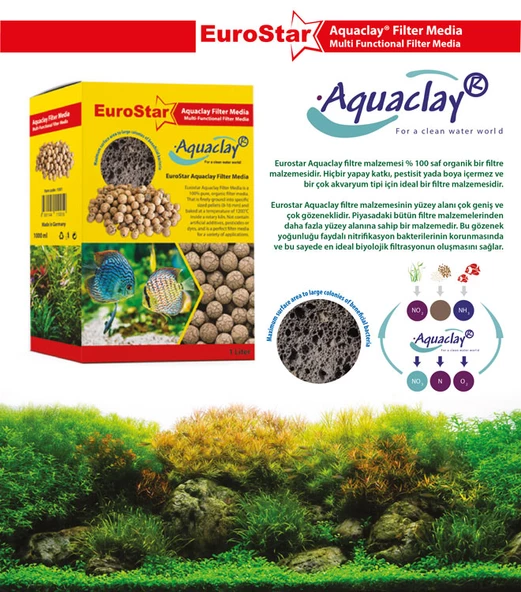 Eurostar Aquaclay Biyolojik Filtre Malzemesi 500ml - 2