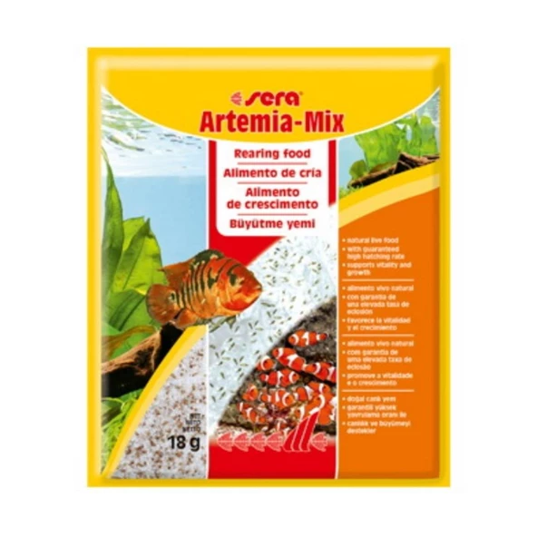 Sera Artemia Mix 18 gr. Skt : 06/2027