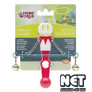 Living World Kuş Oyuncağı Denge Çubuğu Kırmızı/Beyaz - 2