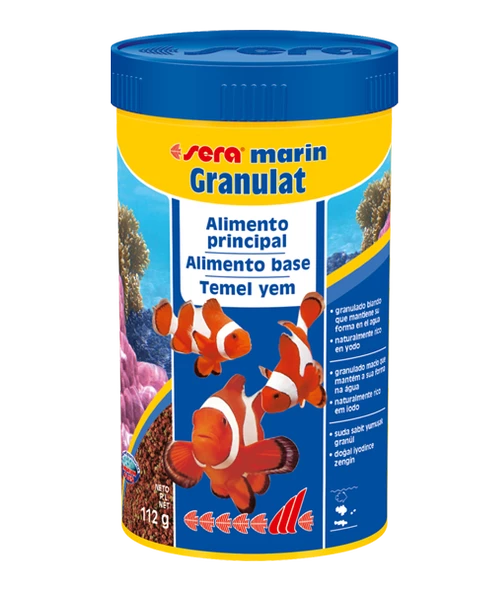 Sera Marin Granulat 250 ml 116 gr SKT:08/2025 Balık Yemi Orjinal Kutusunda