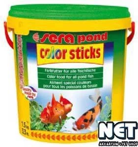 Sera Pond Color Sticks Nature 10 lt Skt: 05/2028 Orjinal Kovasında 1,8 kg - 2