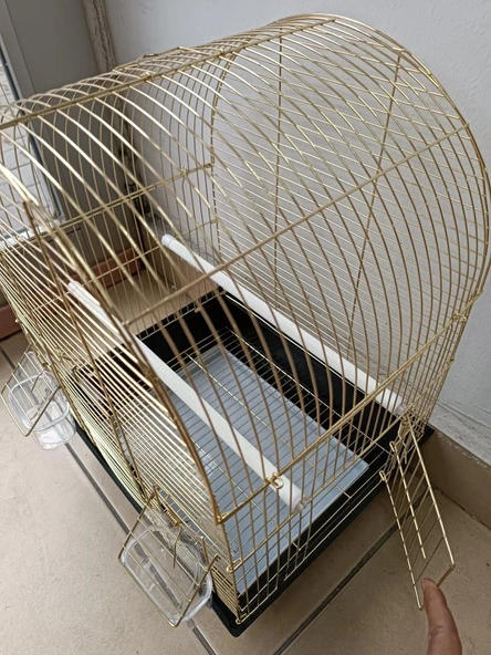 QH Kuş Kafesi Pirirnç (34.5 x 28 x 45.5) H89201-P Muhabbet ve Kanarya için - 3