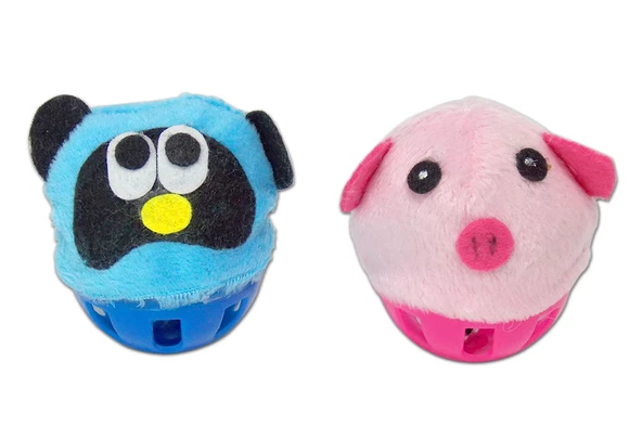 Eastland Kedi Oyuncağı İkili Peluş Top Kraftlı 7cm