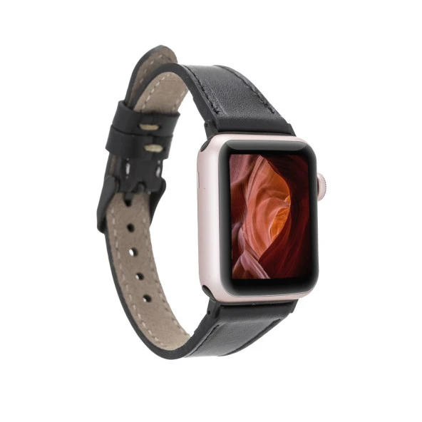 Apple Watch Uyumlu Deri Kordon 42-44-45mm Slim RST1