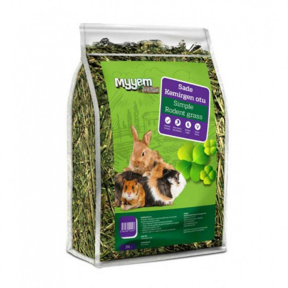 myyem extra yonca pelletli sade tavşan kuru yonca 300gr - 1