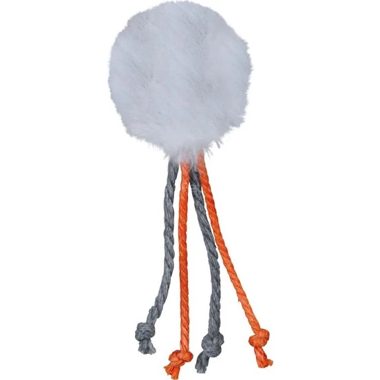 Trixie kedi oyuncağı zilli kediotlu peluş top 4 cm - 3