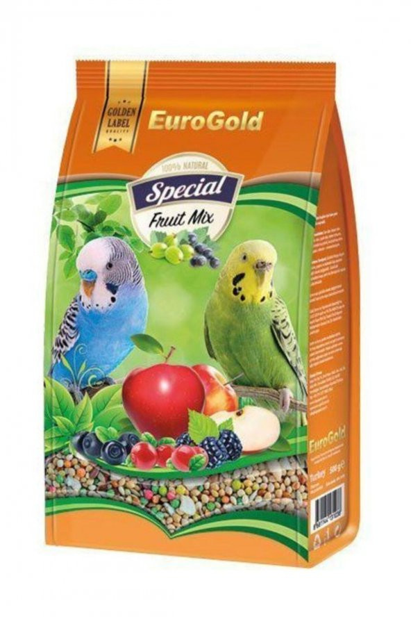 Euro Gold Special Meyveli Muhabbet Kuşu Yemi 500 Gr