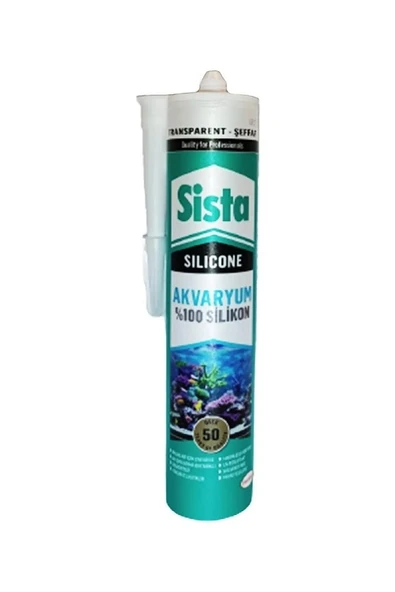 SİSTA AKVARYUM SİLİKONU ŞEFFAF 280 ML