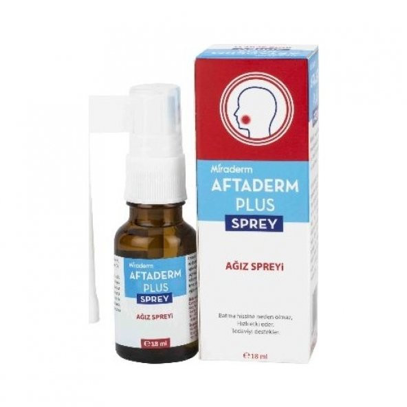 Miraderm Aftaderm Plus Sprey 18 Ml