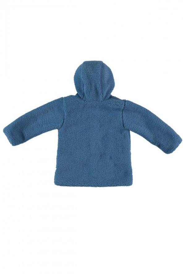 MonaRoza Erkek Çocuk Peluş Mavi Çocuk Mont  22-646 - 2