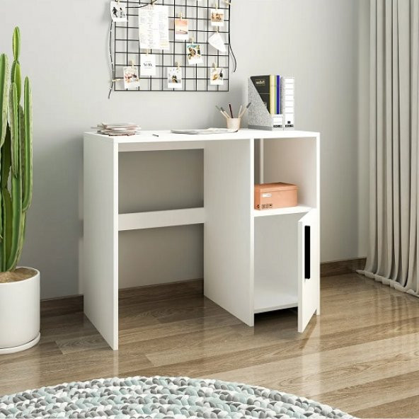 BMdekor Çalışma Masası Kutay Beyaz - 2
