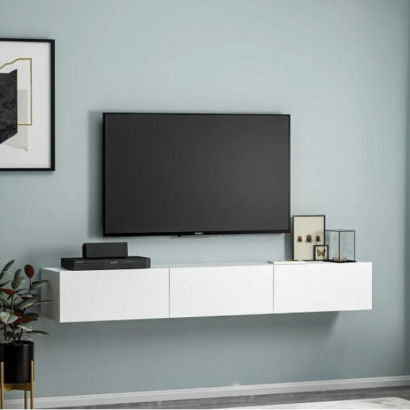 BMdekor TV Sehpası Tunus Beyaz 180 cm - 3