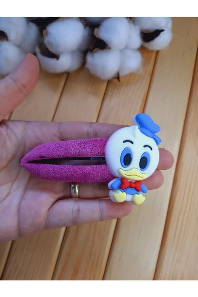 Xxl Disney Karakterli Kadife Çıtçıt Toka Sarı - 6
