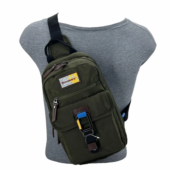Discovery Slingbag D00720 Çapraz Sırt Çantası Haki - Resim 5