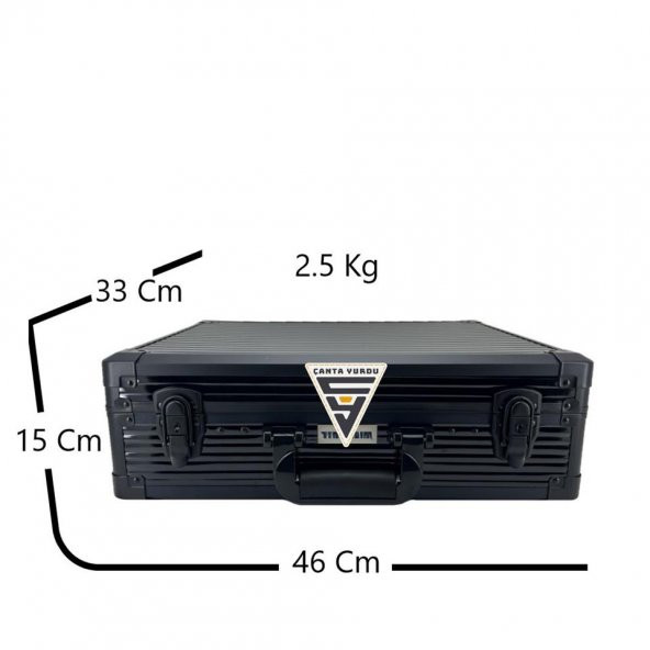Alüminyum Tkm116 Takım Çanta Siyah 46X36 - 2