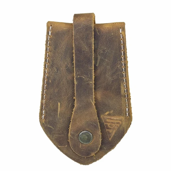 Hakiki Deri Hazneli Anahtarlık Crazy Taba ürün görseli