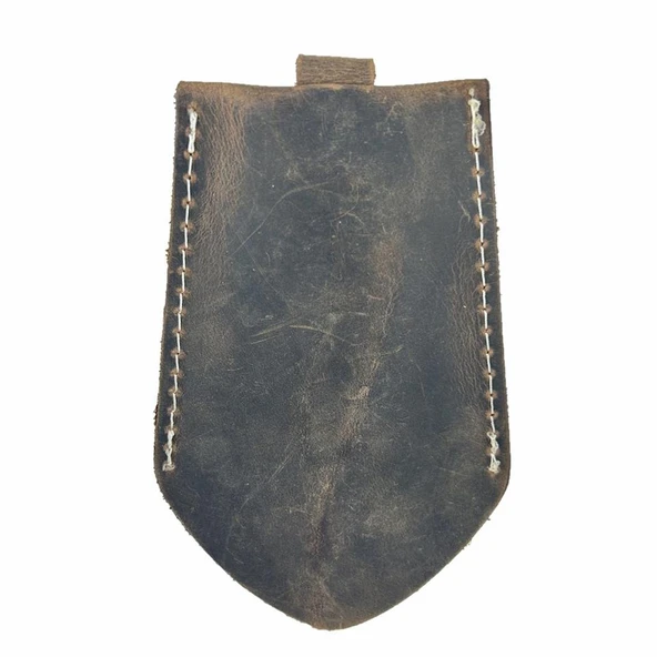 Hakiki Deri Hazneli Anahtarlık Crazy Kahve - Resim 2