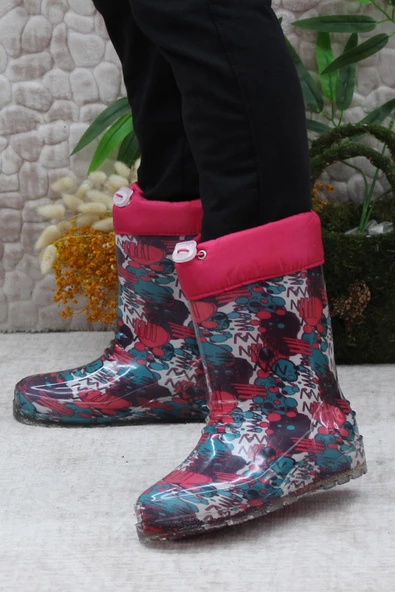 Mehmet Mete 7057 İçi Peluşlu Su Geçirmez Çocuk Kar Yağmur Çizmesi - Resim 8