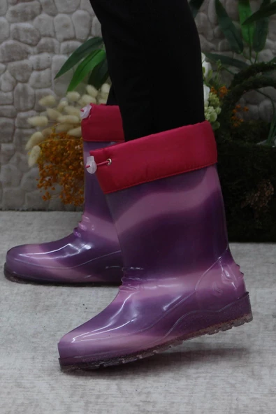 Mehmet Mete 7057 İçi Peluşlu Su Geçirmez Çocuk Kar Yağmur Çizmesi - Resim 12