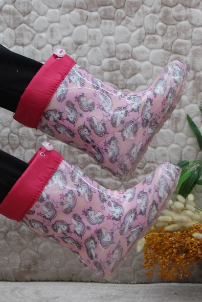 Mehmet Mete 7057 İçi Peluşlu Su Geçirmez Çocuk Kar Yağmur Çizmesi - Resim 5