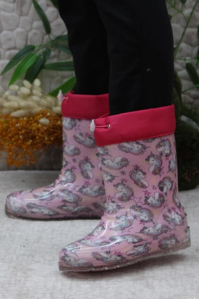 Mehmet Mete 7057 İçi Peluşlu Su Geçirmez Çocuk Kar Yağmur Çizmesi - Resim 4