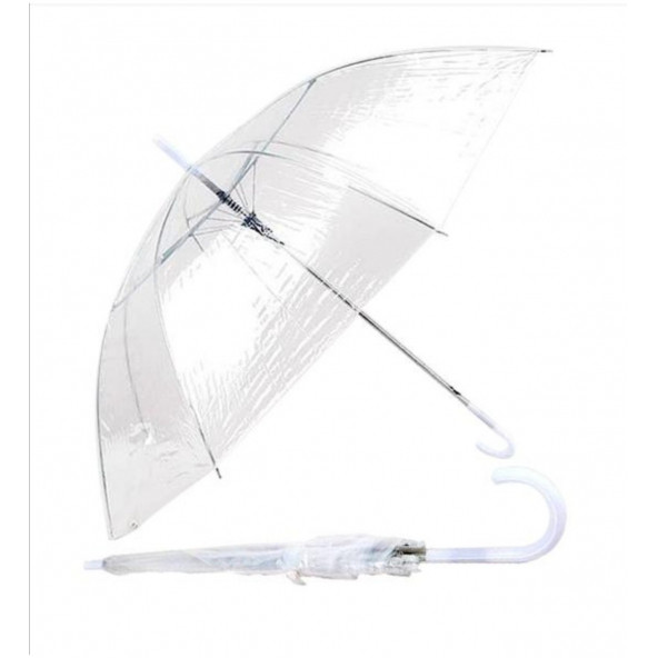 Şeffaf unisex şemsiye - 2