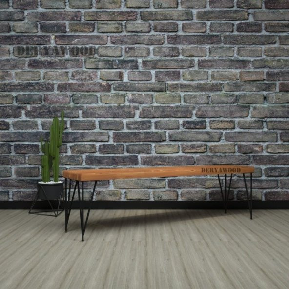 Deryawood Masif Ahşap Rhea Bank  37*180*45cm - Resim 2
