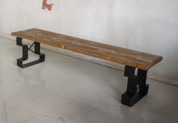 Deryawood Masif Ahşap Bank  100*37 Cm