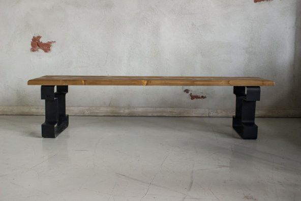 Deryawood Masif Ahşap Bank  85*37 Cm - Resim 3